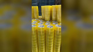 Băng đóng gói màu vàng Hộp niêm phong chắc chắn