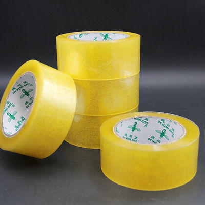 Dải băng dán bao bì BOPP màu vàng trong suốt Độ dày 52μ